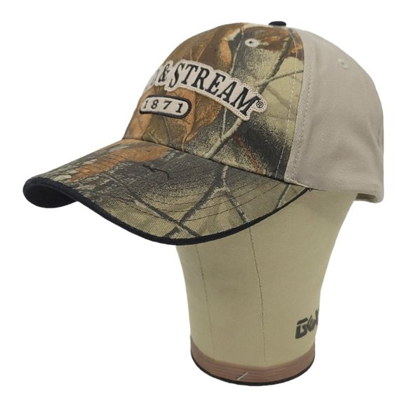 Field And Stream 1871 Camo Strapback Cap Trucker Baseball Camouflage Khaki Hat - Picture 5 of 12